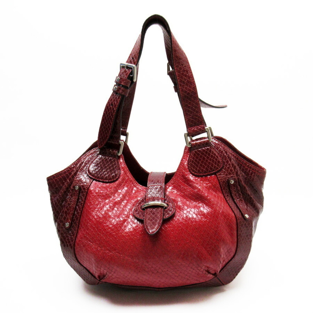 Celine Bag Red Python Leather Shoulder - image 2